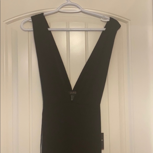 Forever 21 Black ribbed maxi dress size small - Picture 2 of 5